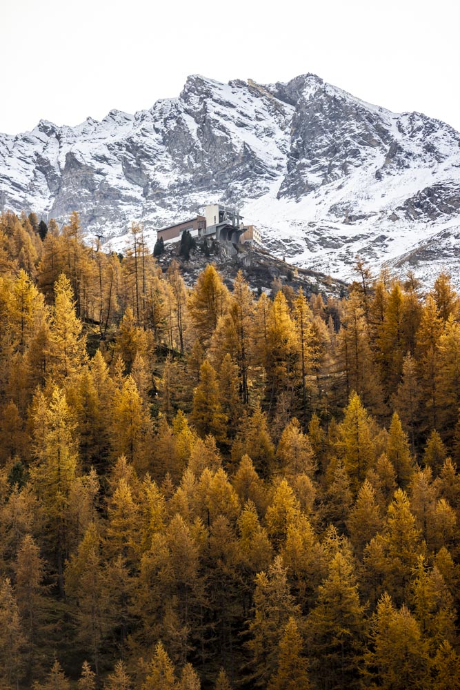 Fornet Cable Car - Fall Colors - First Snow - Ocher - Val d'Isère