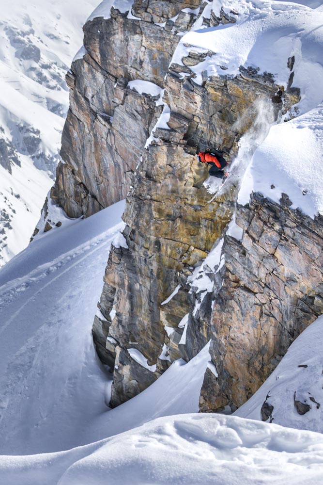 Planks Clothing - JJ Robb - Antennes de Bellevarde - Hors Piste - Ski - Drop Cliffs Not Bombs - Val d'Isère