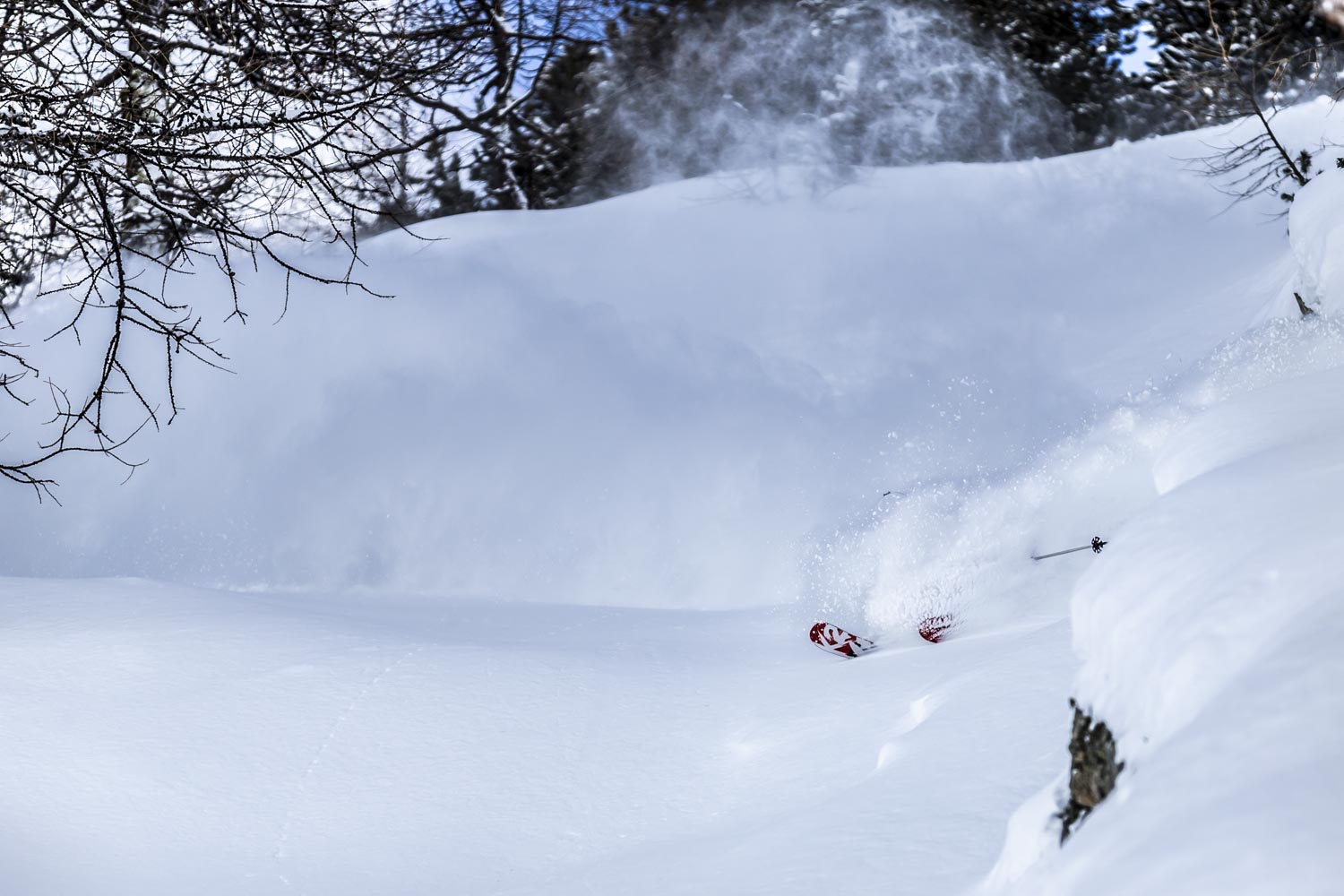 Powder Turn - Cyril Trebuchet - Val d'Isère - Fresh Snow - Face Shot - Ski - Off Piste