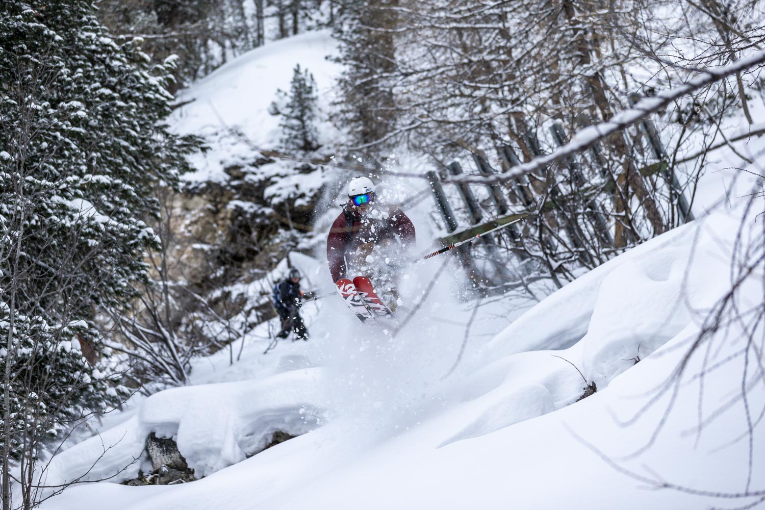 Cyril Trebuchet - Ski - Off Piste - Avalanche Barriers - Solaise Forest - Val d'Isère