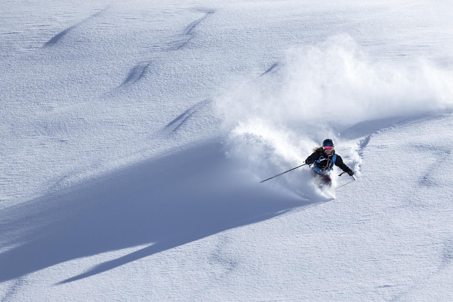 Sungod - Masque de Ski - Virage en Poudreuse - Ski - Hors Piste - Val d'Isère - Frankie Pioli