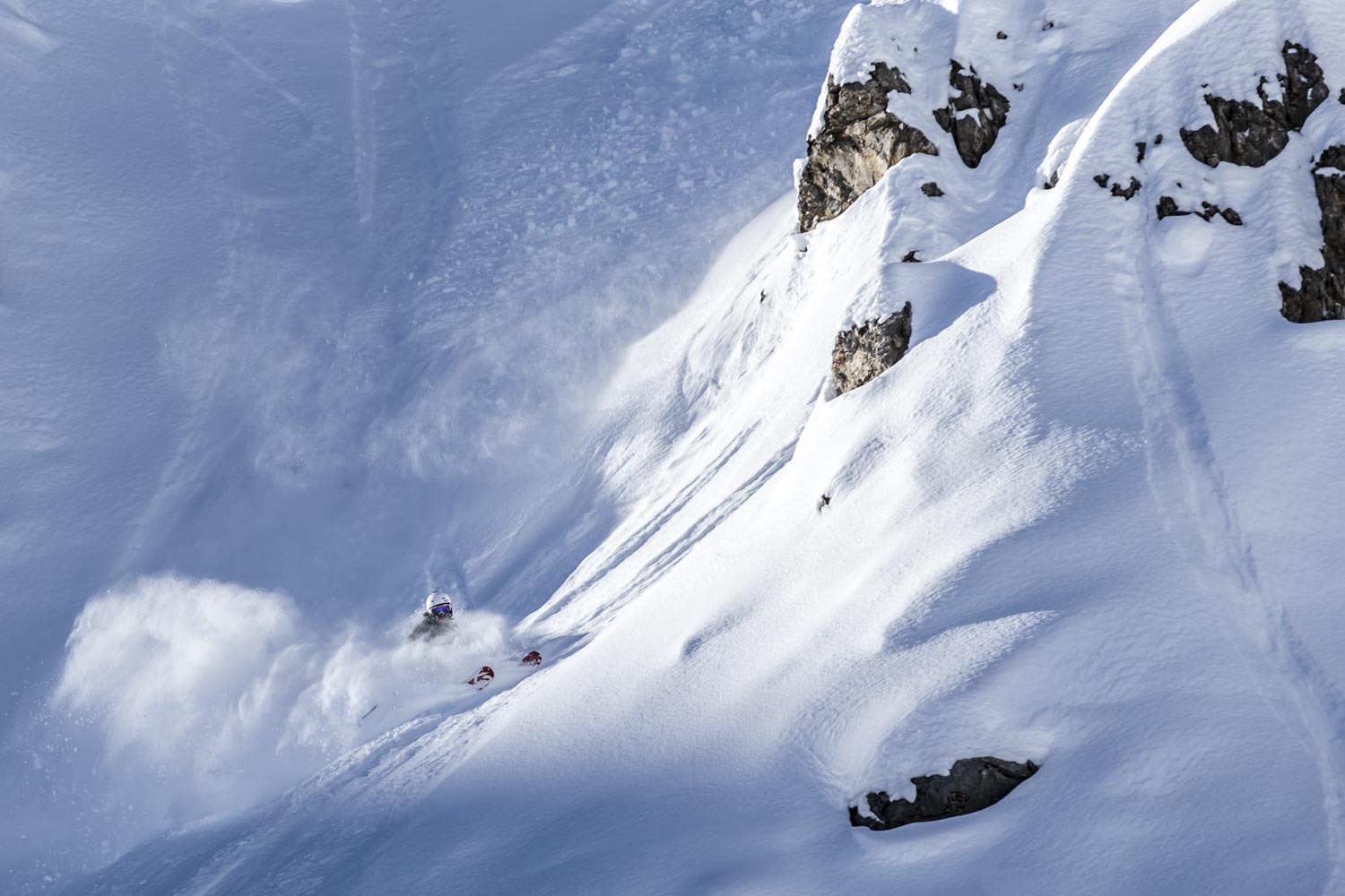 Cyril Trebuchet - Charvet - Virage en Poudreuse - Ski - Hors Piste - Val d'Isère